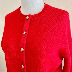 Vintage Red Cardigan